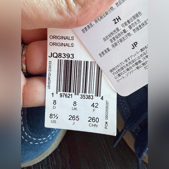 Adidas Originals Gazelle Indoor Dark Blue size 8 1/2 - Picture 5 of 6